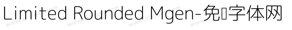 Limited Rounded Mgen字体转换